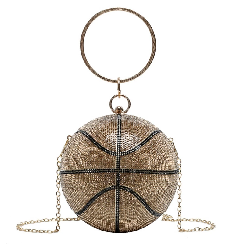 

Women Basketball Football Handbag Evening Party Bridal Clutch Bag Prom Wedding 20CA