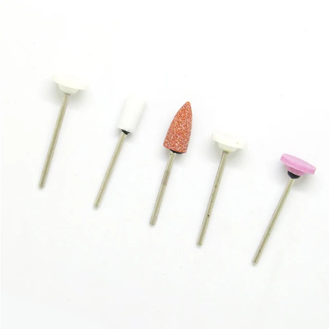 

100pcs/pack Dental Polishing Grinding Mounted Stone Cylindrical For Rotary Tools Wheel Head Ceramic Pink