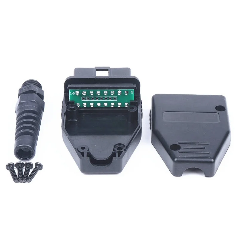 OBD2 16Pin Мужской разъем адаптера OBD OBDII EOBD (система бортовой диагностики J1962 адаптер