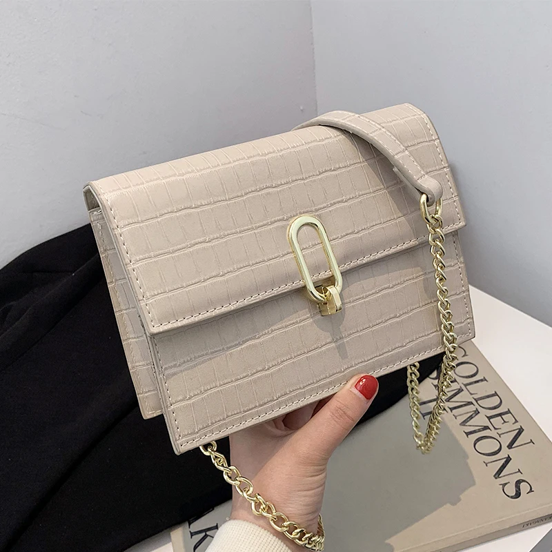 

2021 new tide Joker ins chain bag shoulder slung small square bag with high sense of foreign air bag women