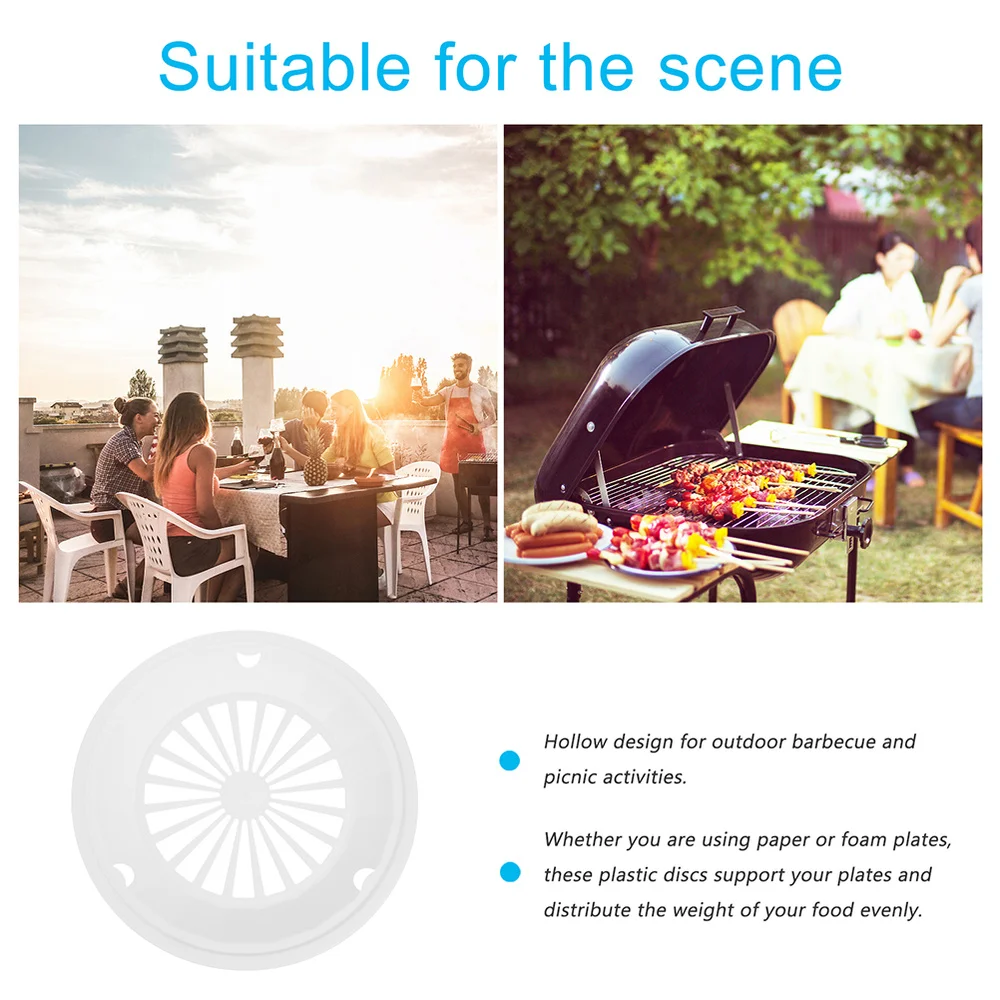 

12 Pcs Barbecue Paper Plate Dinner Plate Holder Paper Plate Holder