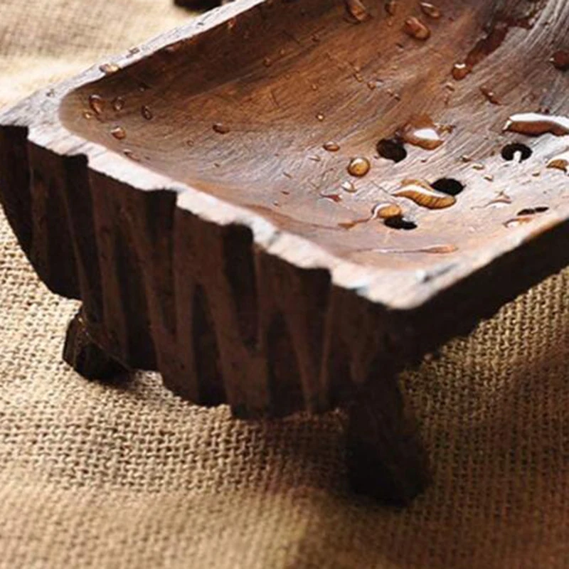 Деревянный чехол для мыла ванной комнаты раковина душевая тарелка прямоугольная