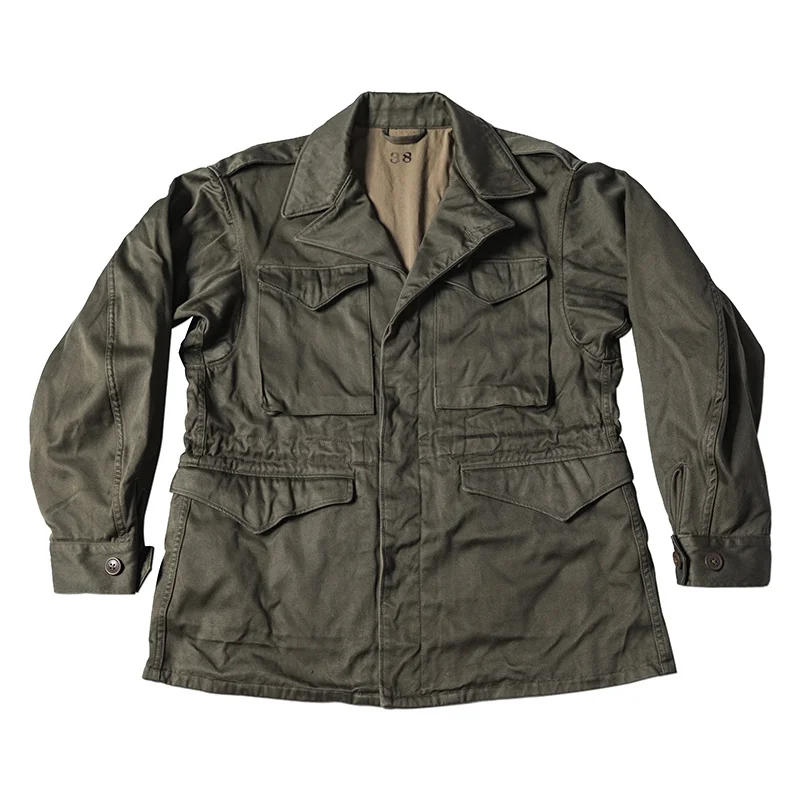 

Полевая бронзовая искусственная куртка, Олива Drab, Мужская репродукция, военная Униформа Второй мировой войны mv3