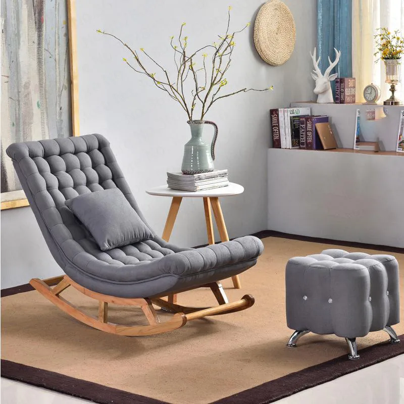 Кресло качалка для взрослых кресло с одним сиестами на балконе + стул ног| |