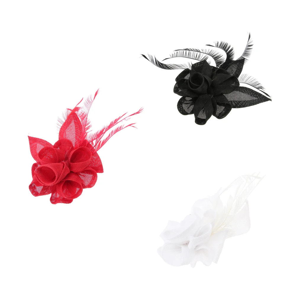

Flower Tea Party Headwear Feather Fascinators Kentucky Derby Hats for Women