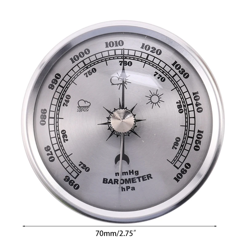 

Barometer with Thermometer Hygrometer Weather Station Barometric Pressure Measures Simplicity & Easy Reading