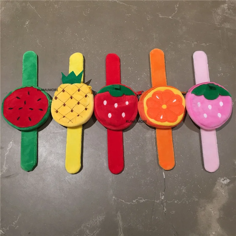 Милые мульти фрукты до 5 дизайнов плюшевый Кошелек арбуз и т. Д. Плюшевый