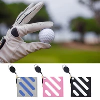 breathable and practical golf cleaning towel with metal buckle golf accessories golf club head cleaner