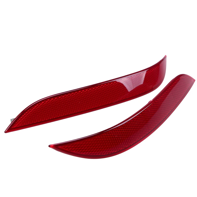 Красный объектив левый и правый боковой задний бампер отражатель Предупреждение