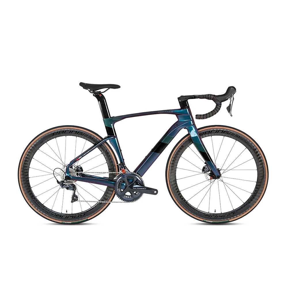 

TWITTER full color bicycle CYCLONEpro SHIMANO 105 kit R7000-22speed bicycle for men disc brake 700c race carbon fiber road bike