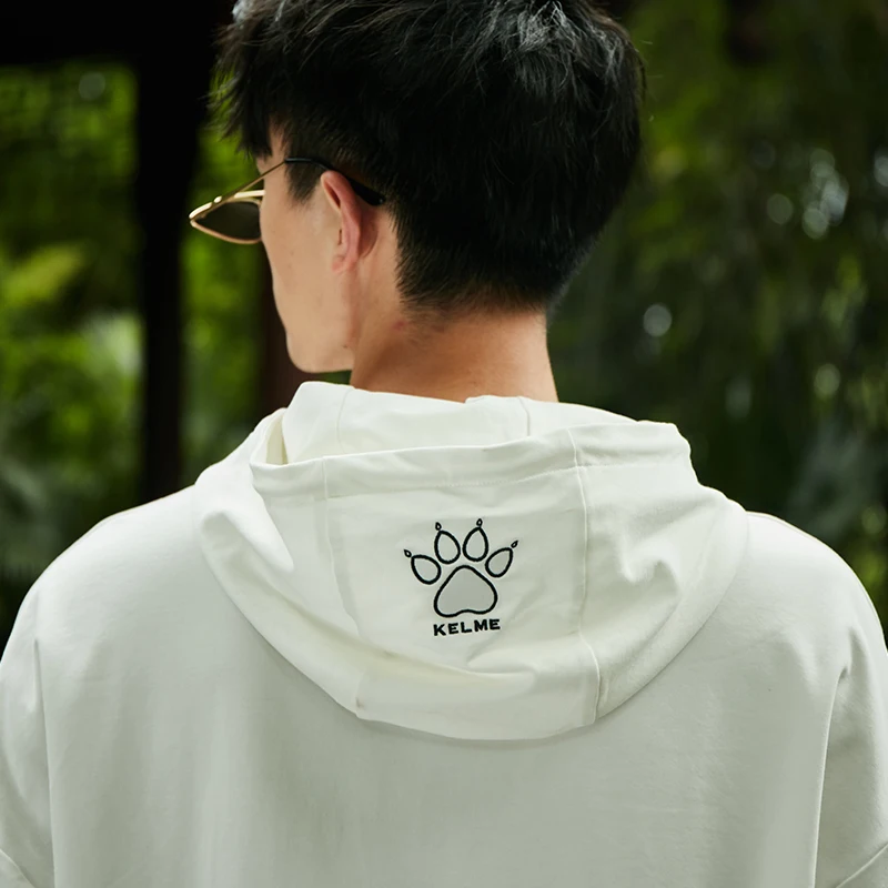 KELME мужские толстовки с капюшоном панда чашка бамбука цвет негабаритных хип хоп