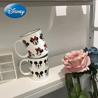 disney home ceramic water cup coffee mug mug coffee cup mickey minnie couple cup breakfast milk cup