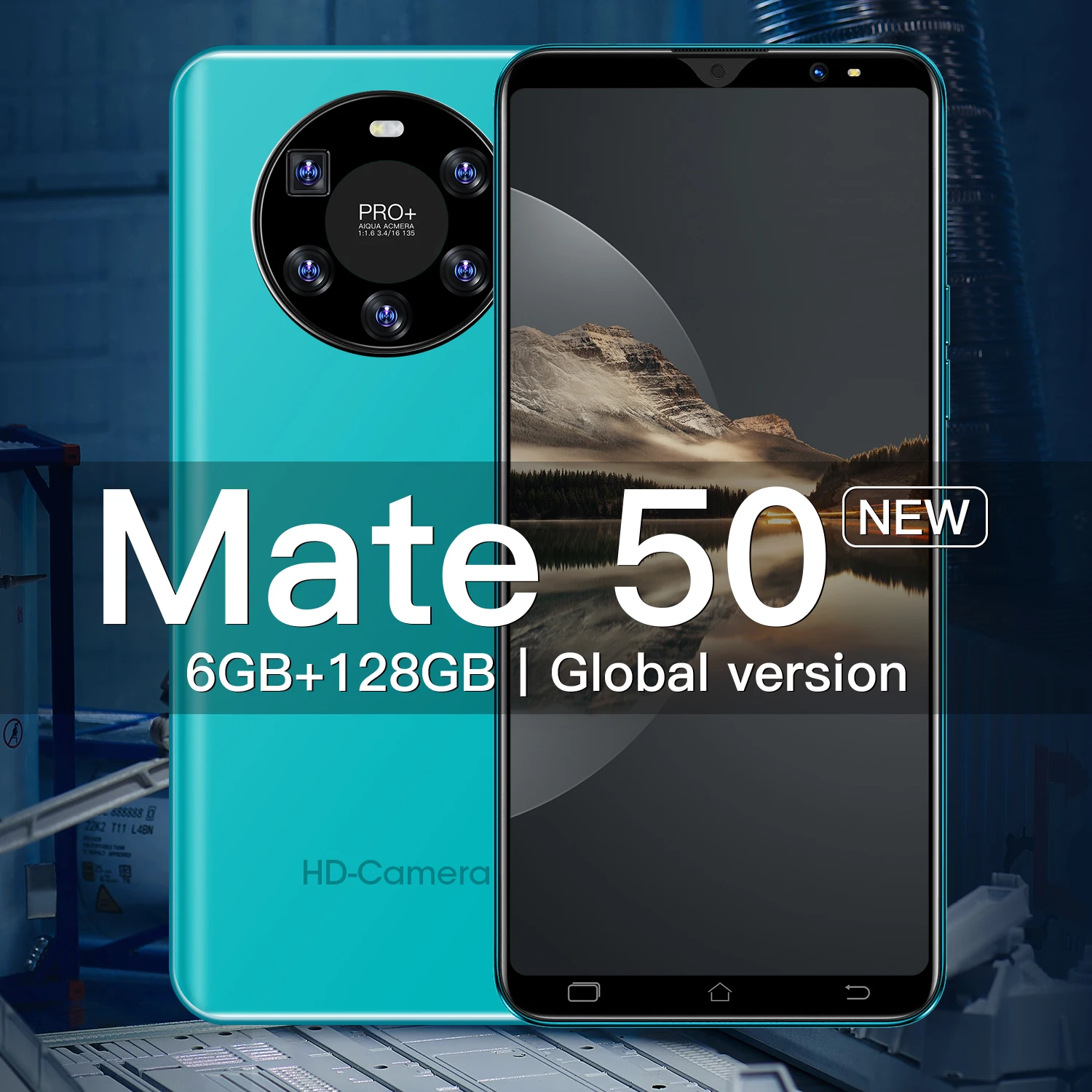 

Global Version 2021 Mate50 5.0Inch Smartphone 5G 6+128GB New Arrival 10Core 16MP+32MP 4800MAH MTK6889 2320*1280 Android 10