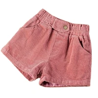 girls shorts spring and autumn 2021 new western style childrens bottoming corduroy girl shorts korean version p5748