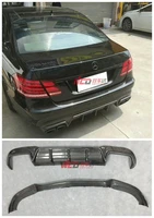 carbon fiber car bumper front lip rear bumper lip diffuser protector cover fits for benz w212 e63 2014 2015 2016 2017