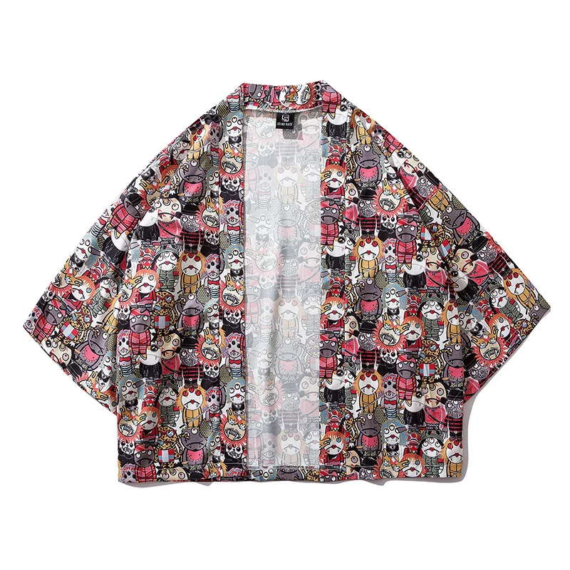 Yukata Женские кимоно кардиган для мужчин традиционное японское унисекс Harajuku