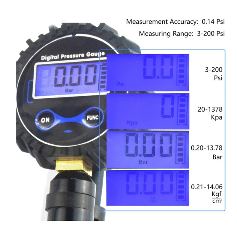 2020 Автомобильный цифровой шинный манометр воздушный компрессор насос для