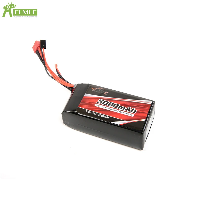 Приемная батарея 7 4 V 5C 5000 MAh литиевая (107mm * 50mm 32mm) для 1/5 Losi 5ive T ROFUN ROVAN LT KingmotorX2 Rc