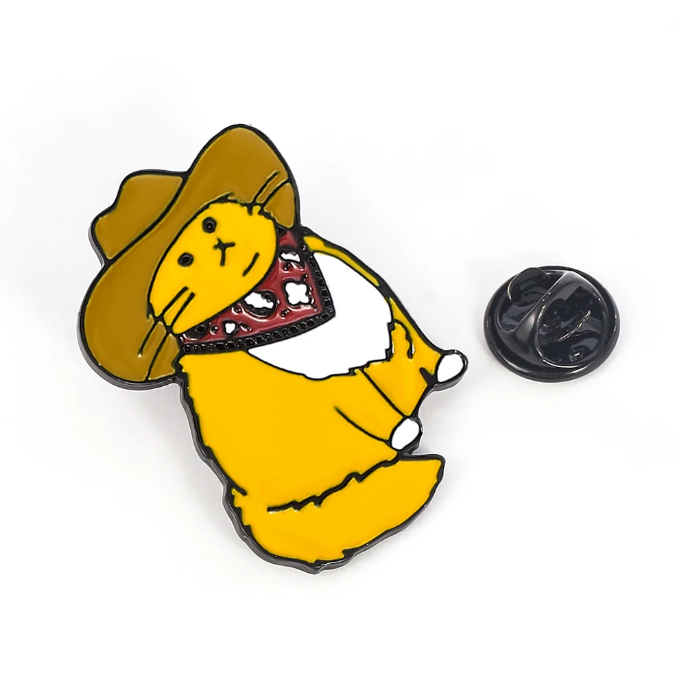 Желтая эмалированная ковбойская шляпа в западном стиле для мужчин и