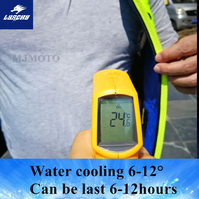 

LYCHEE Water Cooling Vest 6-12 Celsius Motorcycle Vest Moto Vest Water Cooling Reflective Summer Riding Vest Gilet Moto Chaleco