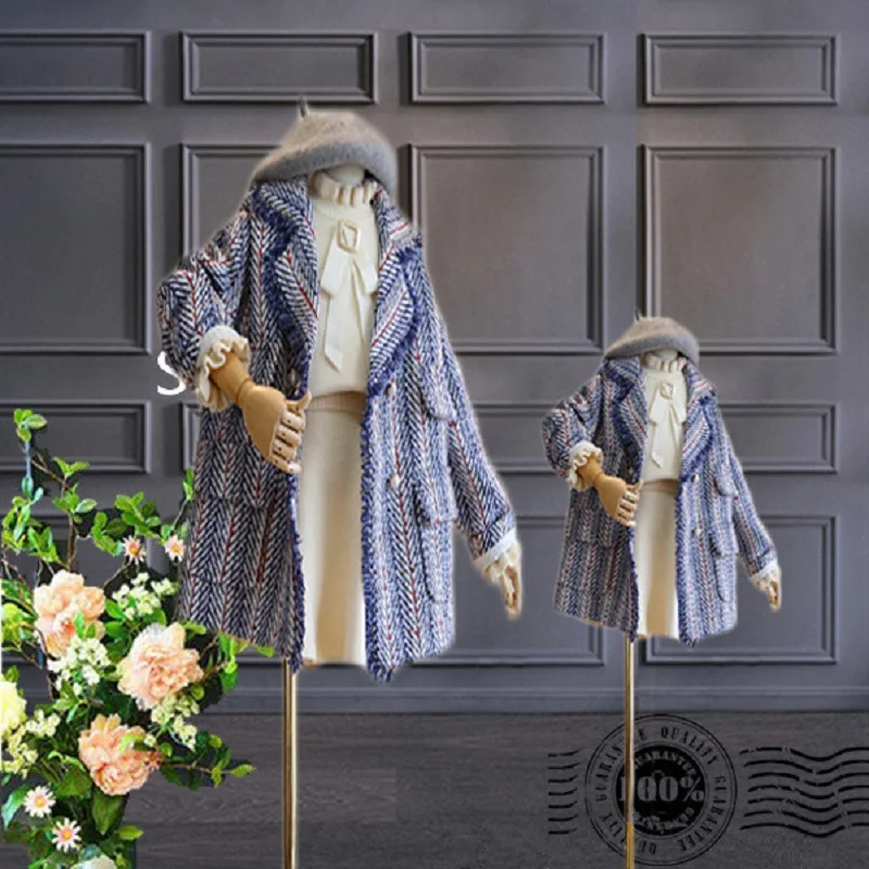 2019 мама мам детская Рождественская Пижама и дочка Одинаковая одежда платье