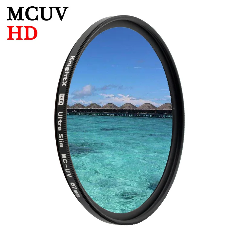 Фильтр для объектива камеры KnightX HD MC UV canon sony nikon d80 500d 50d фото свет фотография d5100 49 52