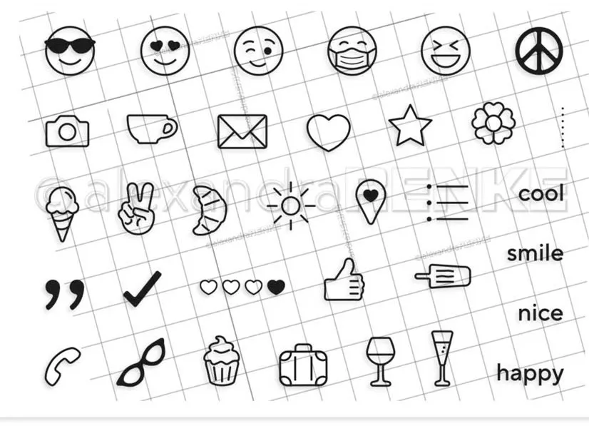 

Expression stamps Clear Stamp for Scrapbooking Transparent Silicone Rubber DIY Photo Album Decor 613