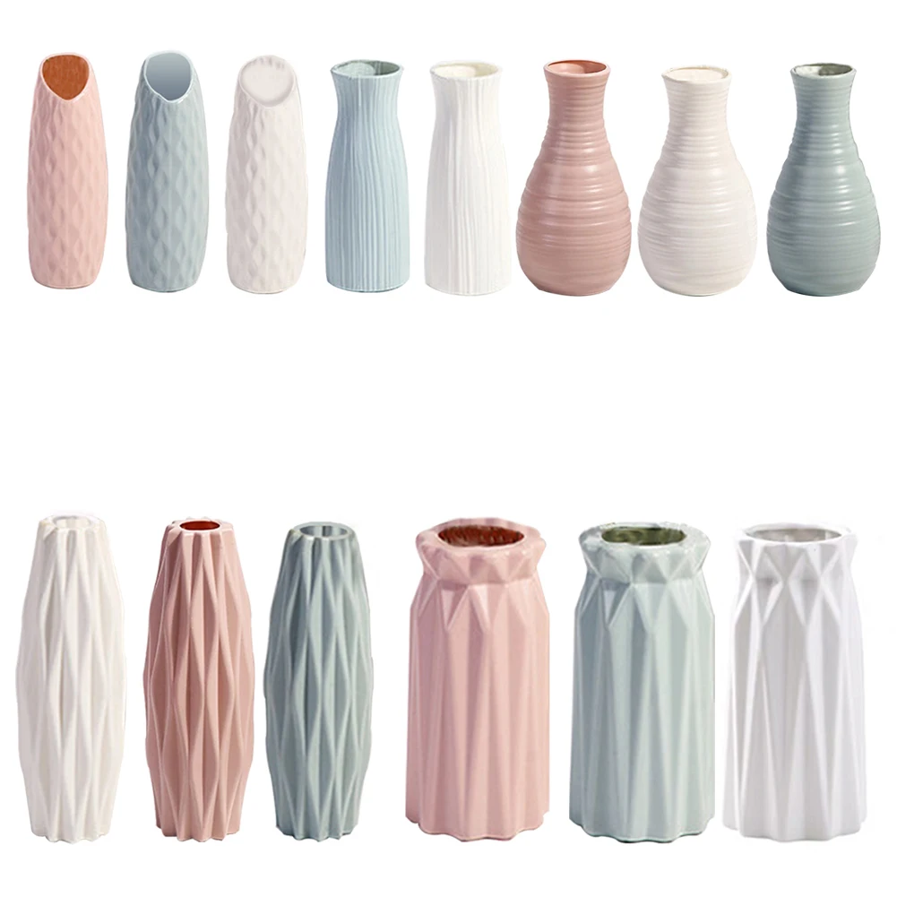 

Modern Vase Plastic Nordic Style Flower Arrangement Modern Decorative Vase For Living Room Office Wedding Decoration Home