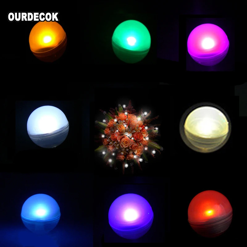 Светодиодные огни для фестиваля вечеринки 60 шт./лот водонепроницаемые жемчужные