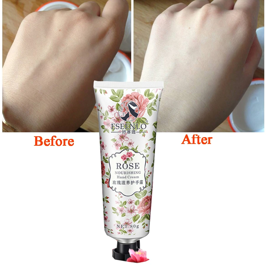 

Seller Recommend Rose Essence Oil Hand Cream Hand Care Moisturizing Nourishing Anti Aging Anti Wrinkles Skin Care 80g/ml