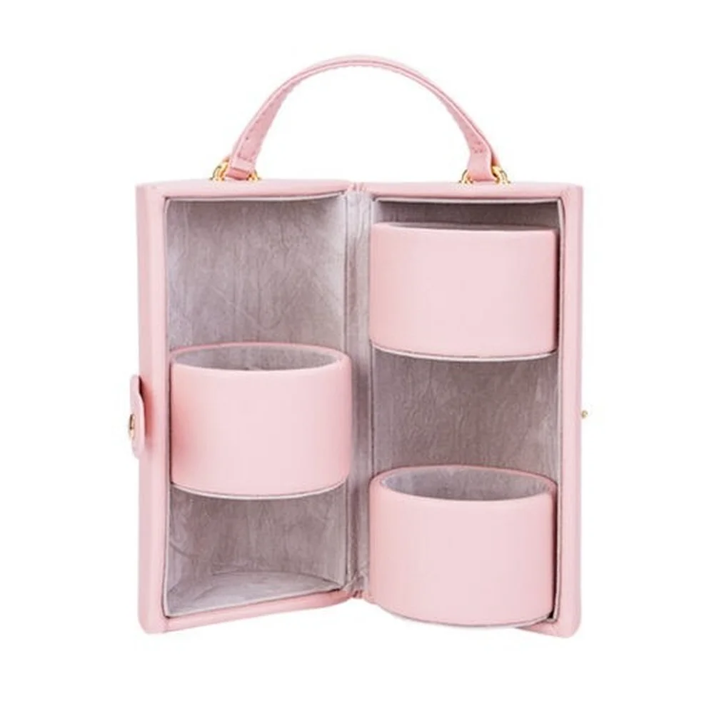 

Шкатулка для хранения ювелирных изделий, органайзер, маленькая шкатулка для ювелирных изделий, держатель для сережек для женщин, трехслойн...