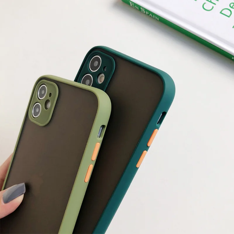 Роскошный прозрачный матовый чехол для телефона iPhone 6 6S 7 8 Plus X XS 11 Pro Max XR Защита