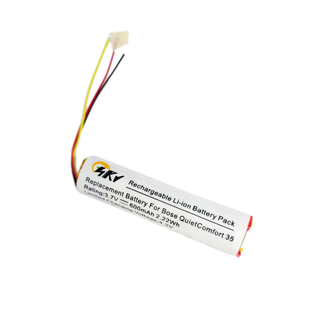 New Battery For Bose QuietComfort QC35 & QC35 II Accumulator 3.7V 600mAh Li-Polymer Replacement Battery 3-wire