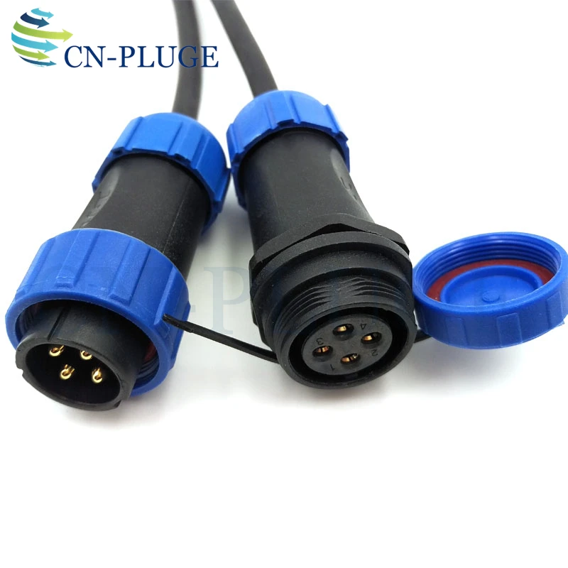 SP2110/P SP2111/S IP68 Водонепроницаемый 4 контактный авиационный разъем штепсельная