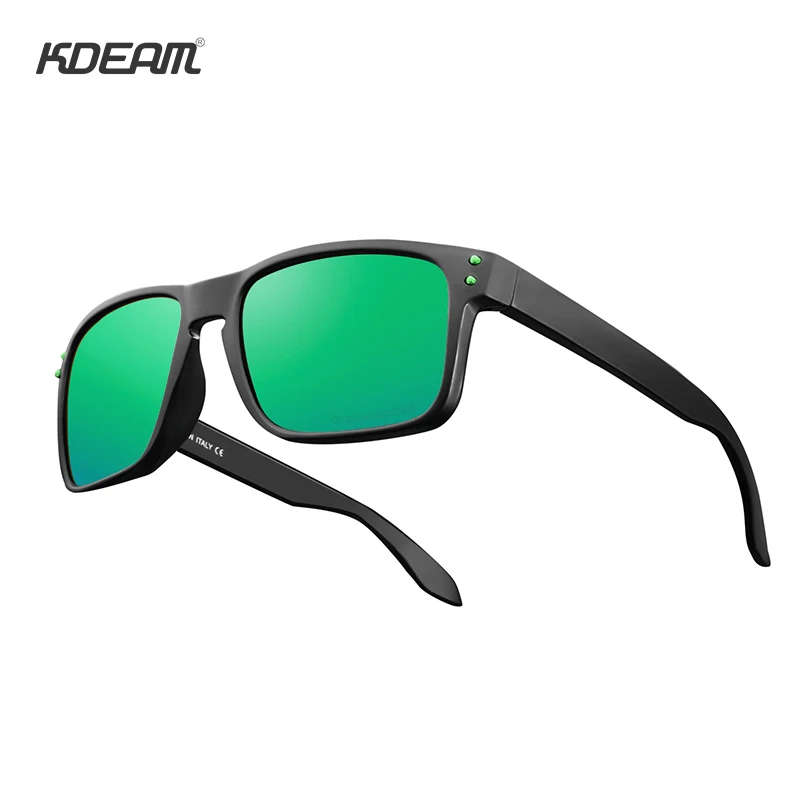 Мужские и женские спортивные очки KDEAM поляризационные Квадратные Солнцезащитные
