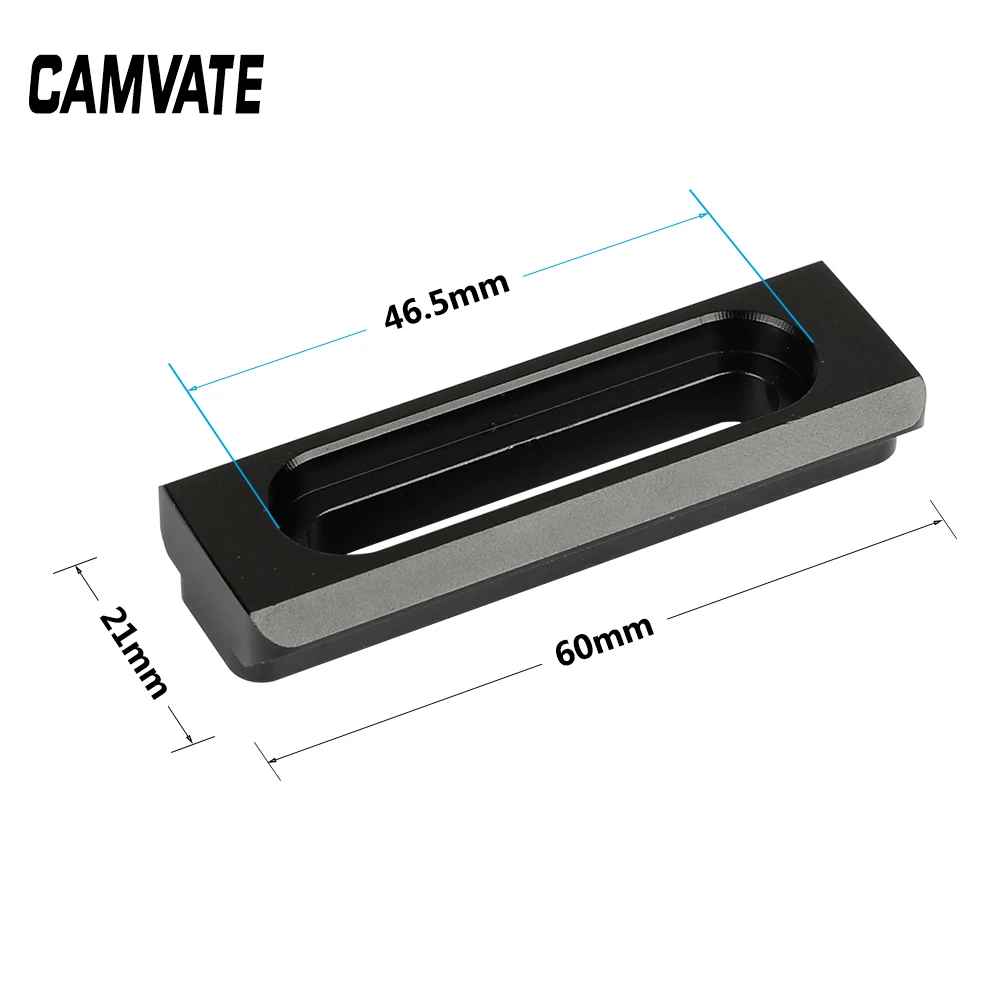 CAMVATE Standard 60mm NATO Safety Rail Quick Release Bar With Spring Loaded loaded Pins For SlideMount /RED Epic /Black Magic |