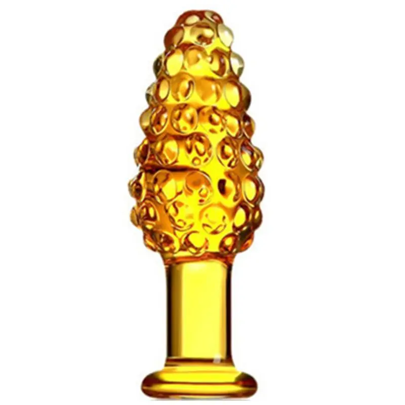 Анальная пробка из стекла секс-игрушки для взрослых ручная работа Стимулятор