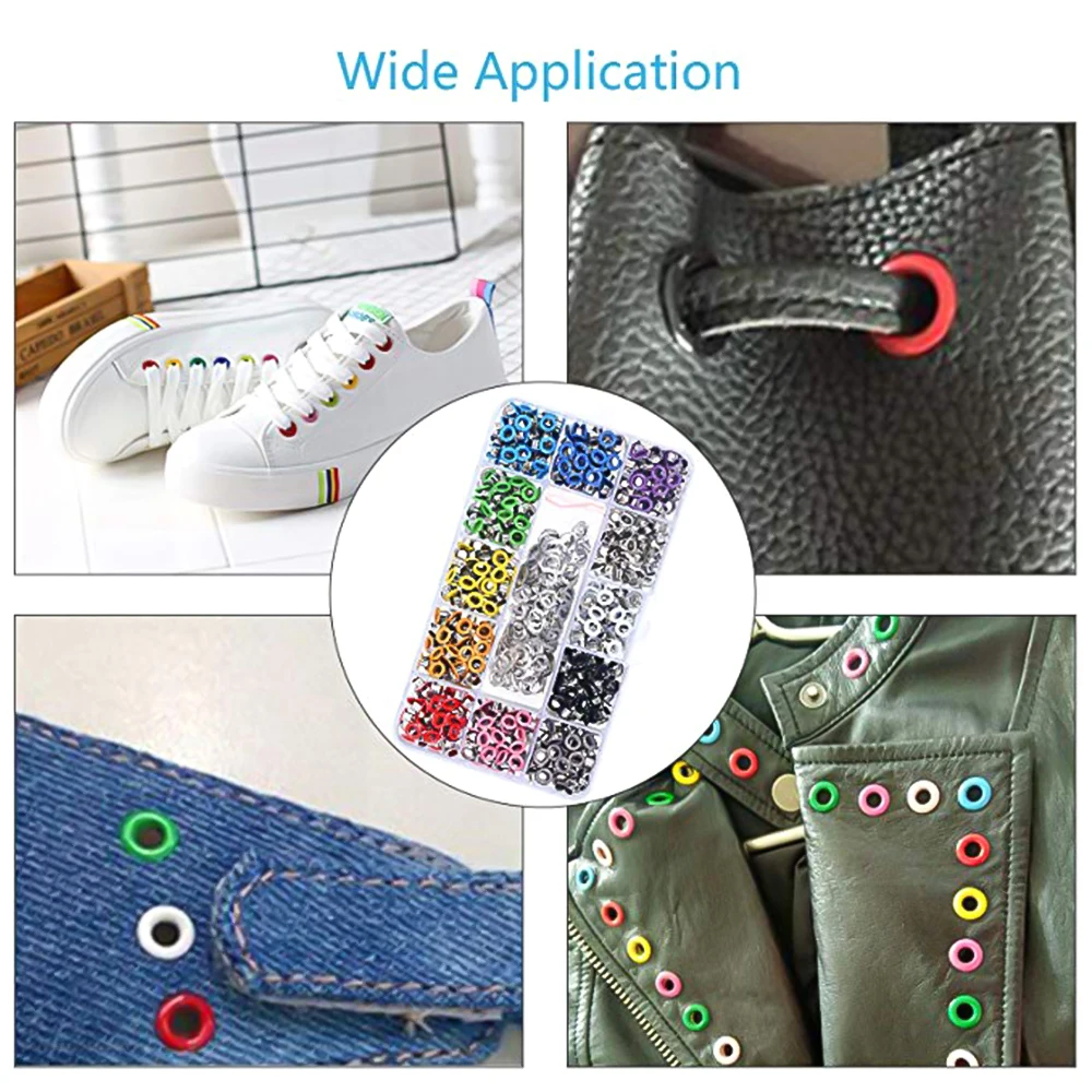 480 шт. Набор инструментов с защелками металлический Комплект прокладок 12 цветов