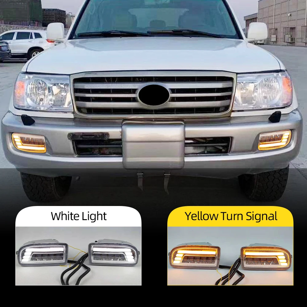 2 шт. светодиодный светодиодсветильник Противотуманные фары s для TOYOTA LAND CRUISER 100