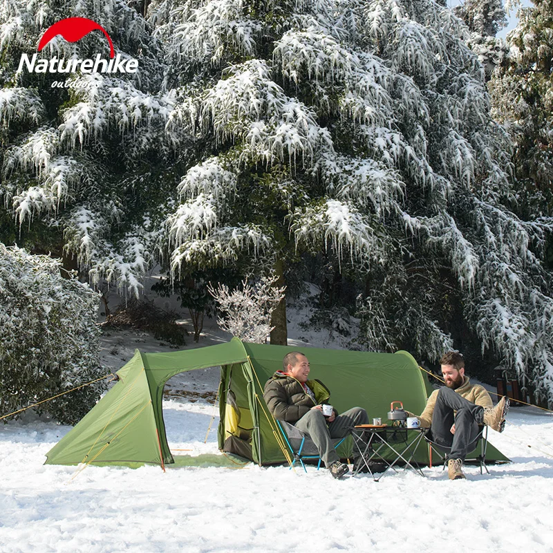 

Naturehike Opalus Tunnel Tent Outdoor 2-3 Persons Camping Tent 20D Silicone/210T Polyester fabric Tent NH17L001-L free footprint