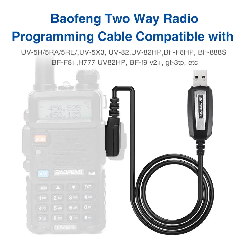 

Upgrade Baofeng CH340 USB Programming Cable For Win10 Radio Baofeng UV-5R UV-82 BF-888S GT-3 Walkie Talkie Two Way Radio UV5R