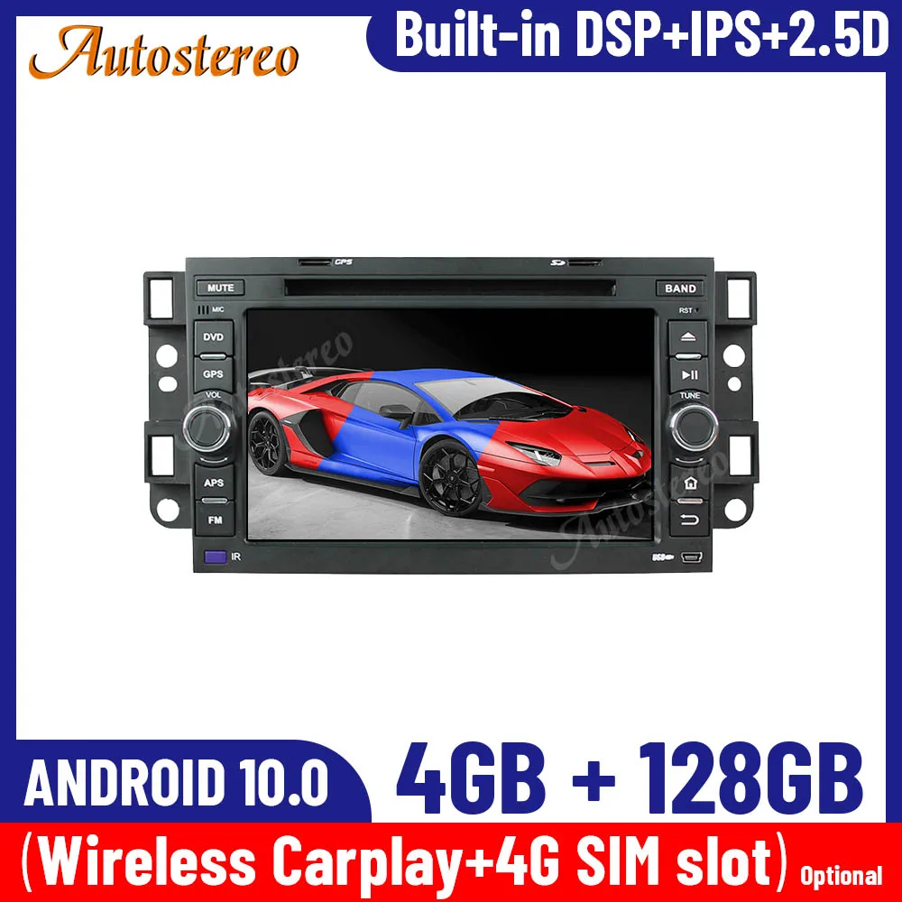 

Android 10 4+128G Car GPS Navigation For Chevrolet Epica Aveo 2004+ Multimedia Radio Video Player Tape Recorder Head Unit Stereo
