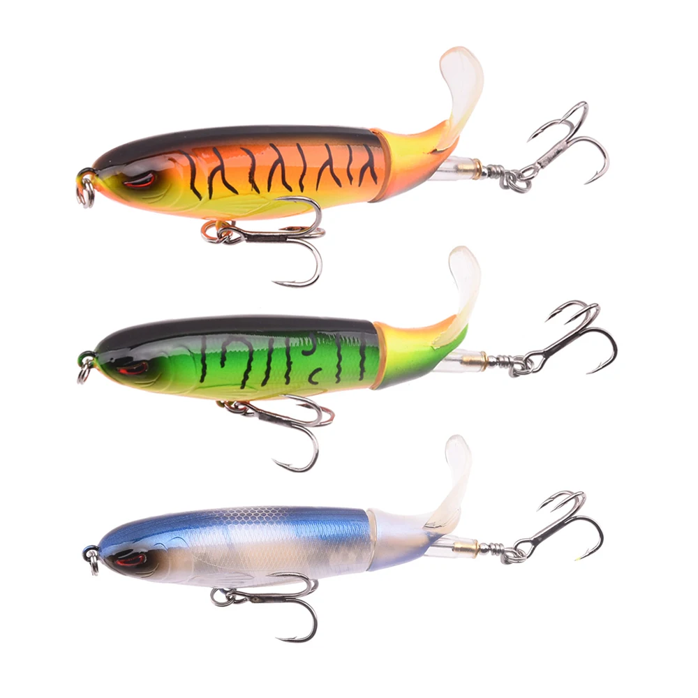 3 шт./лот Whopper Plopper 100 мм 13 г плавающий Поппер рыболовная приманка карандаш
