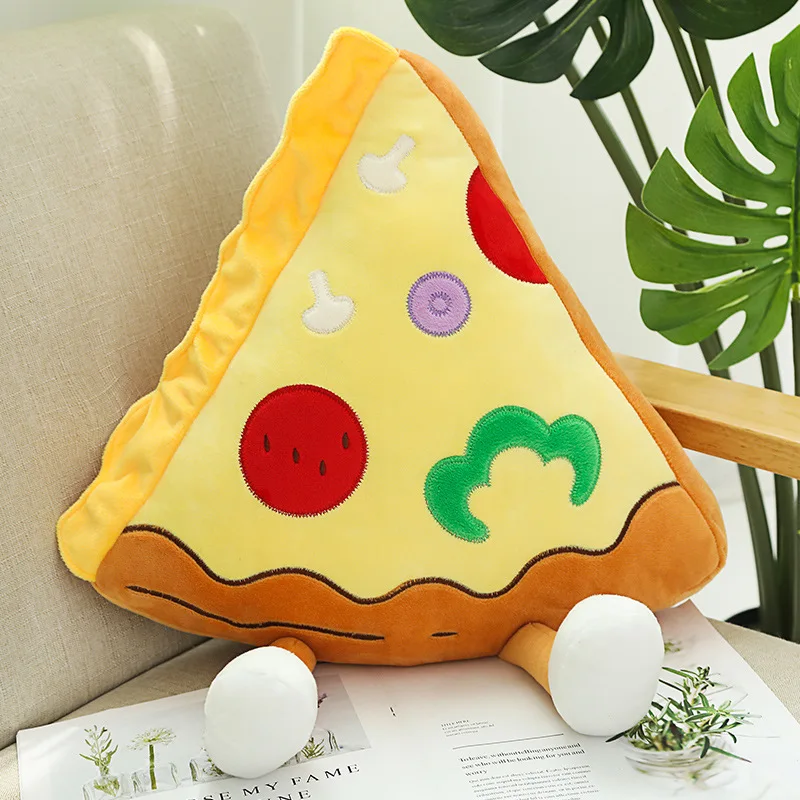 

Creative Fast Food Plush Pillow Hamburg Hot Dog Pizza Toast Chips Popcorn Stuffed Plush Toys Children Birthday Gift