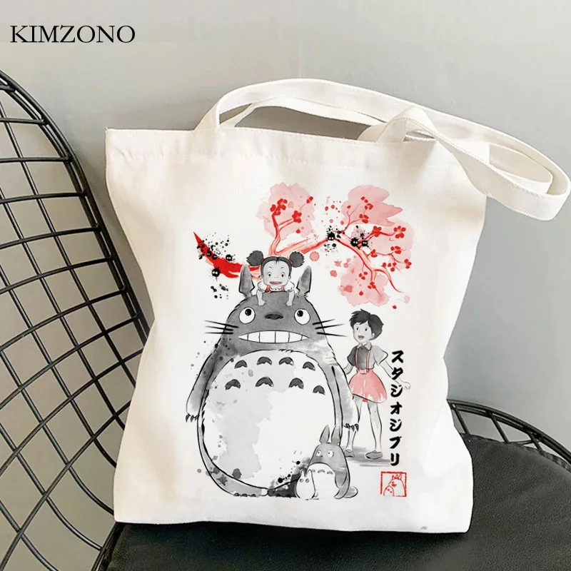 

Totoro shopping bag shopper grocery jute bag tote bolso reusable bag bolsas ecologicas string bolsa compra sacolas