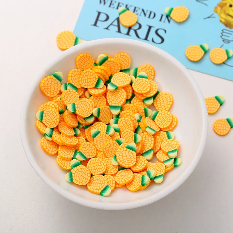 50 г/лот мягкая полимерная глина фруктовые Ломтики Для слайма наполняющий