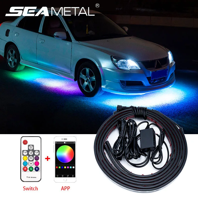 12 В Автомобильный светодиодный атмосферсветильник пульт дистанционного