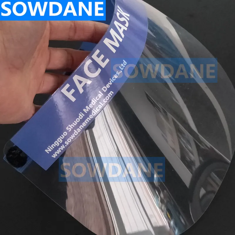 

Disposable Dental Double Face Anti-fog Plastic Protective Film Full Face Shield with Elastic Bandage Adjustable Oral Care