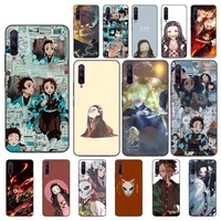 yndfcnb japanese anime demon slayer phone case for huawei y5 ii y6 ii y5 y6 y7 prime y7plus y9 2018 2019