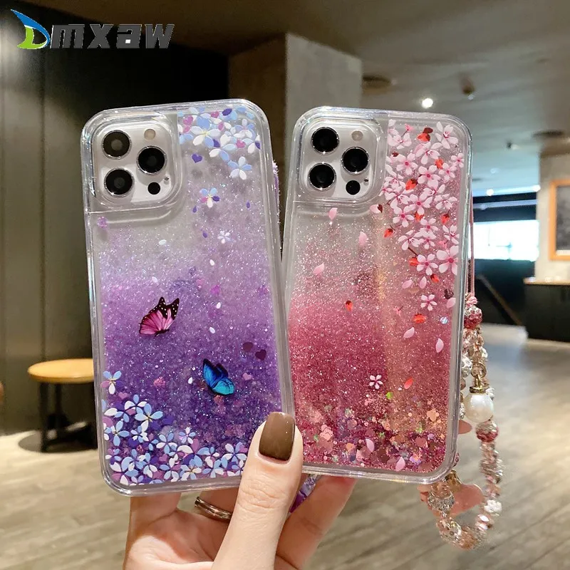 Cute Glitter Quicksand Case For Huawei P40 P30 P20 Pro Lite P Smart 2020 Honor 9X Sparkles Anti-fall Liquid Cover |